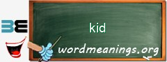 WordMeaning blackboard for kid